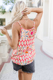 Bohemian Print Spaghetti Strap Flowy Tank Top