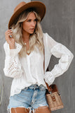 Rekindle Eyelet Button Up Top