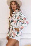 Stars Tie Dye Print Buttoned Denim Jacket