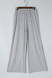 Side Slits Wide Leg High Waist Pants