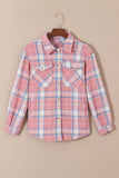 Plaid Flap Pocket Flannel Shacket