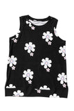 Crew Neck Floral Leopard Print Tank Top