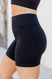 2pcs Solid Color Ribbed Knit Yoga Set