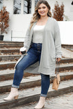 Thermal Waffle Knit Pocketed Cardigan