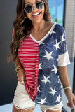 Red American Flag Stars and Stripes Tank Top