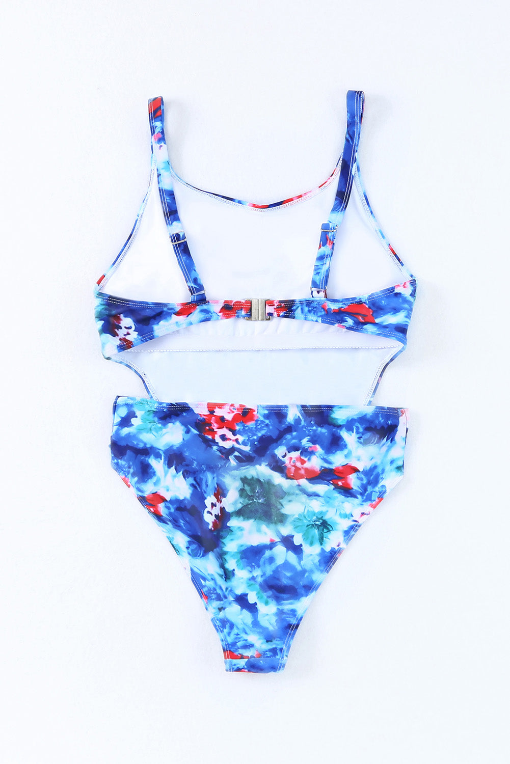 Tie Dye Floral One Piece Swimsuit