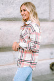 Plaid Button Front Chest Pocket Shacket