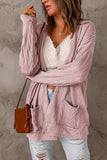 Drop Shoulder Textured Cardigan