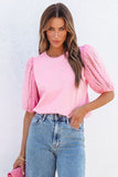 Tulle Puff Sleeve Top