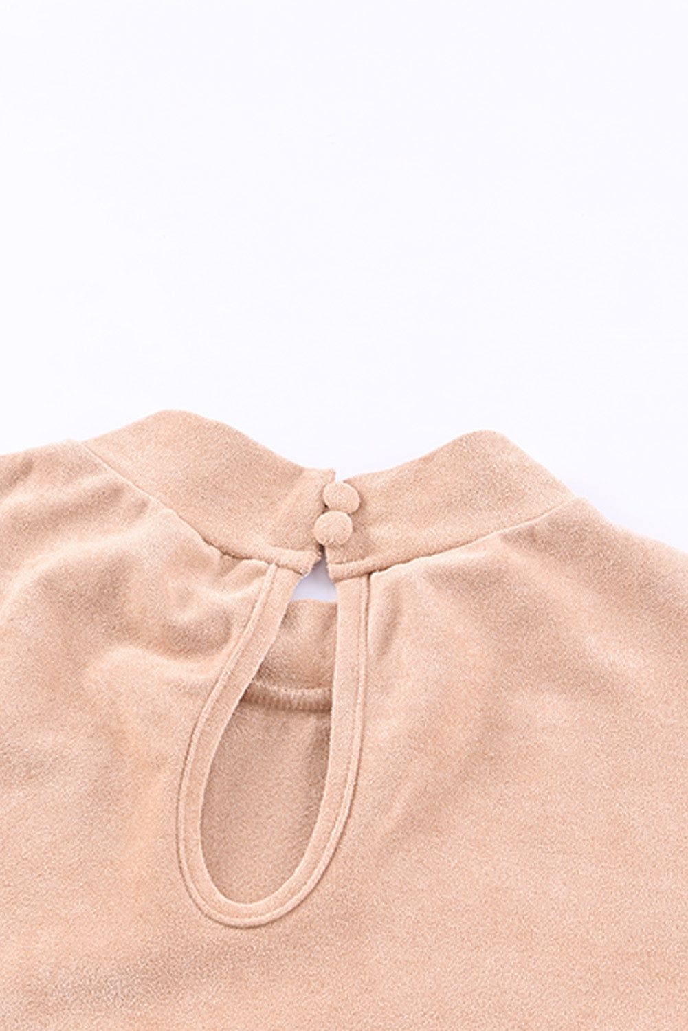 Puff Sleeve Suede Bodysuit