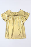 Copper Textured Oversize Foil T-Shirt