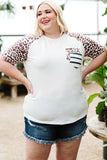 Plus Size Double Pocket Top