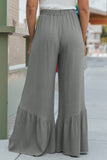 High Waist Ruffled Wide-Leg Pants