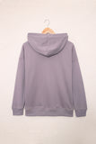 Snap Button Pullover Hoodie with Pocket