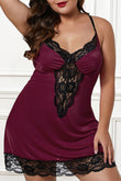 Valentines Day Chemise with Lace Trim