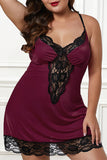 Valentines Day Chemise with Lace Trim