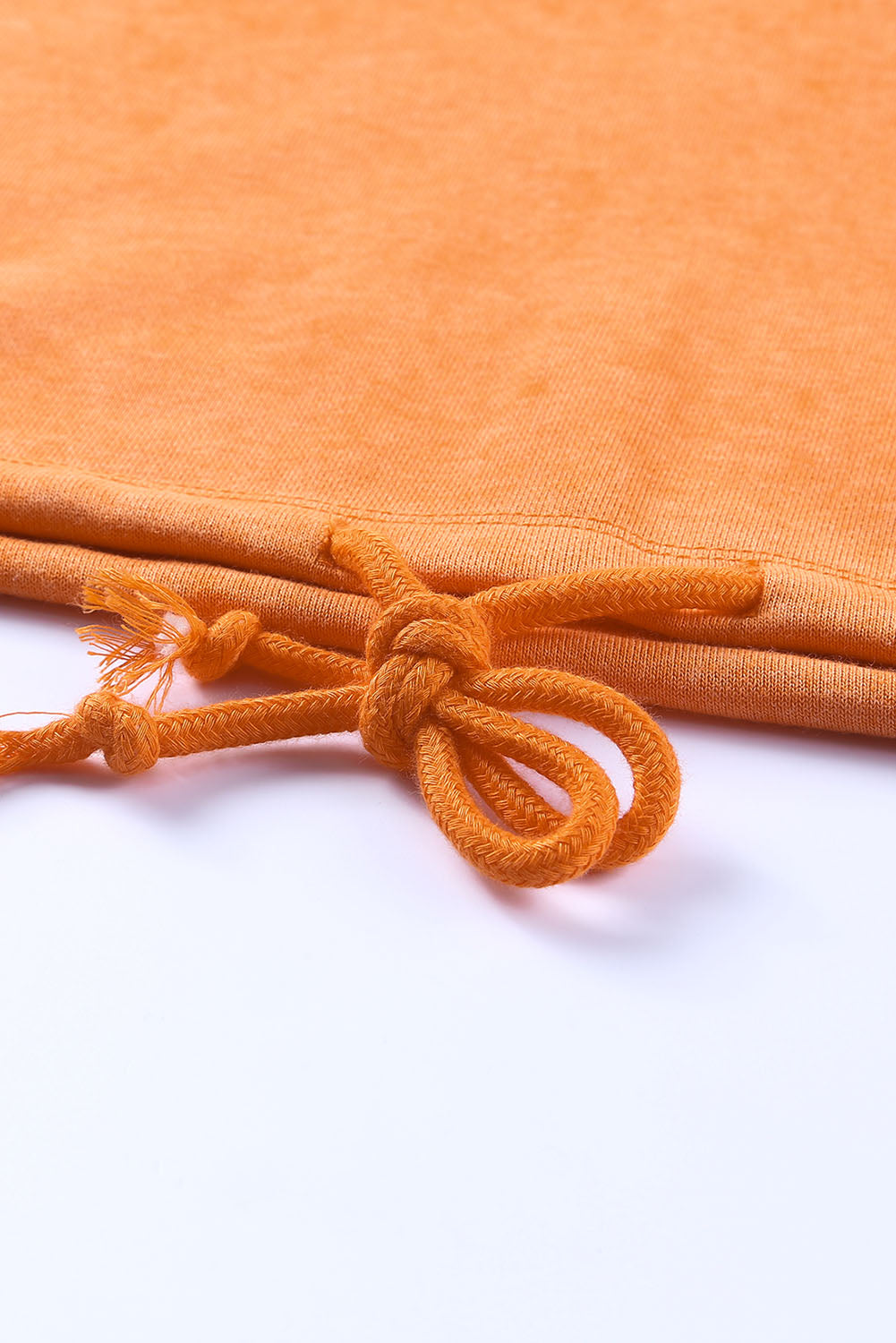 Sweat ample boutonné orange à demi-patte de boutonnage 