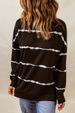 Striped Abstract Long Sleeve Casual Sweatshirt