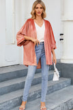 Retro Velvet Wide Sleeves Cardigan