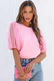 Tulle Puff Sleeve Top