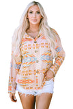 Western Aztec Print Button-Up Jacket