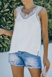 Eyelash V Neck Cami Tank Top