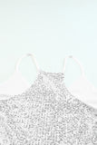 Spaghetti Straps Sequin Tank Top