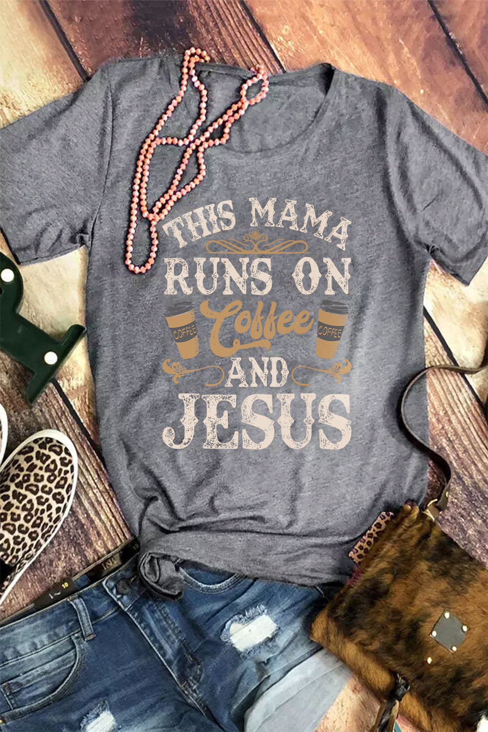 Coffee And Jesus Graphic T-Shirt