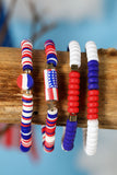 Independence Day Stars Stripes Bracelet Set