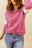 Colorblock Long Sleeve Pullover Sweatshirt