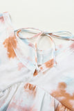 Tie Dye Flowy Short Sleeve Top