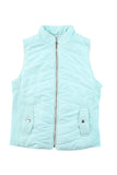 Zip-up Side Pockets Puffer Vest