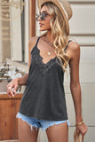 Lace Splicing V Neck Cami Top