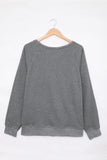 Pink French Terry Cotton Blend Pullover Sweatshirt