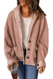 Suede Sherpa Patchwork Buttoned Loose Jacket