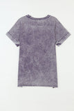 Vintage Mineral Wash Pocketed Tee with Slits