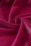 Rose Casual Pocketed Velvet Blazer