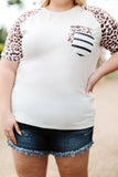 Plus Size Double Pocket Top