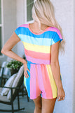 Multicolor Colorblock Knit Tank Top