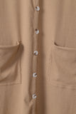 Selected Button Pocketed High Low Cardigan