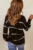 Striped Abstract Long Sleeve Casual Sweatshirt