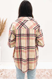 Plaid Button Front Chest Pocket Shacket