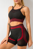 Breathable Mesh Gym Crop Top & Shorts Sports Set