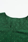 Swiss Dot Double Puff Sleeve Blouse