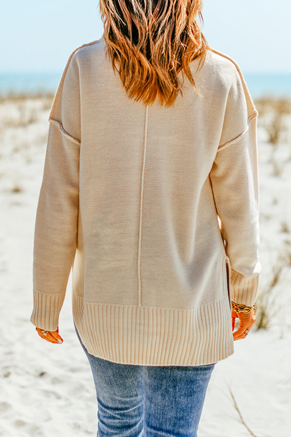 Side Split Tunic Sweater