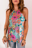 Floral Print Sleeveless Tank Top