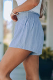 Smocked High Waist Shorts