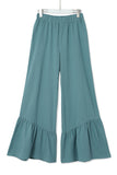 High Waist Ruffled Wide-Leg Pants