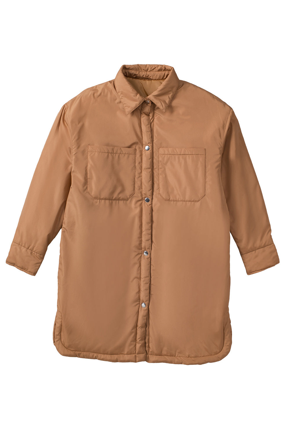 Button Down Padded Jacket with Pockets