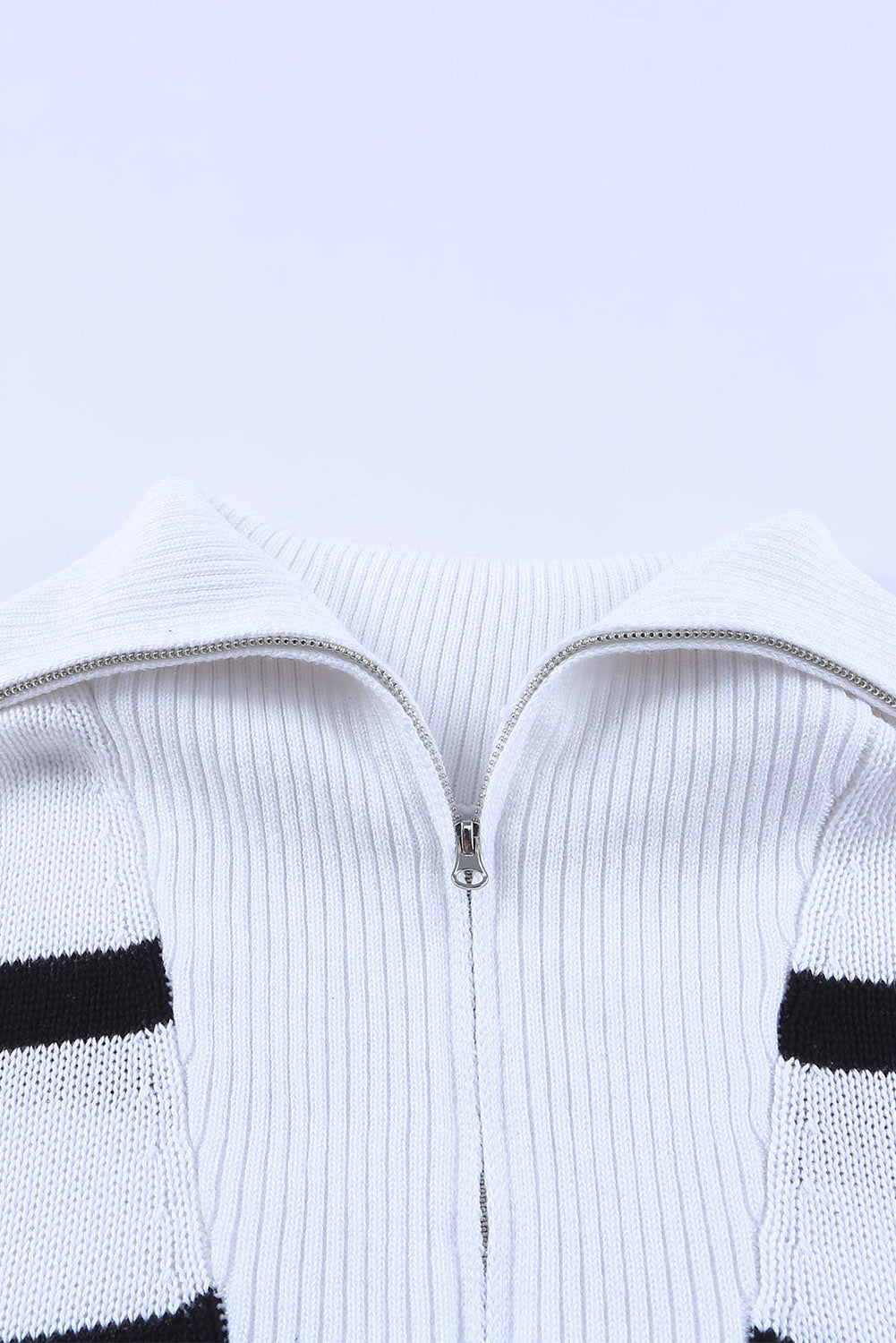 Sailor Collar Striped Knit Pullover Sweater